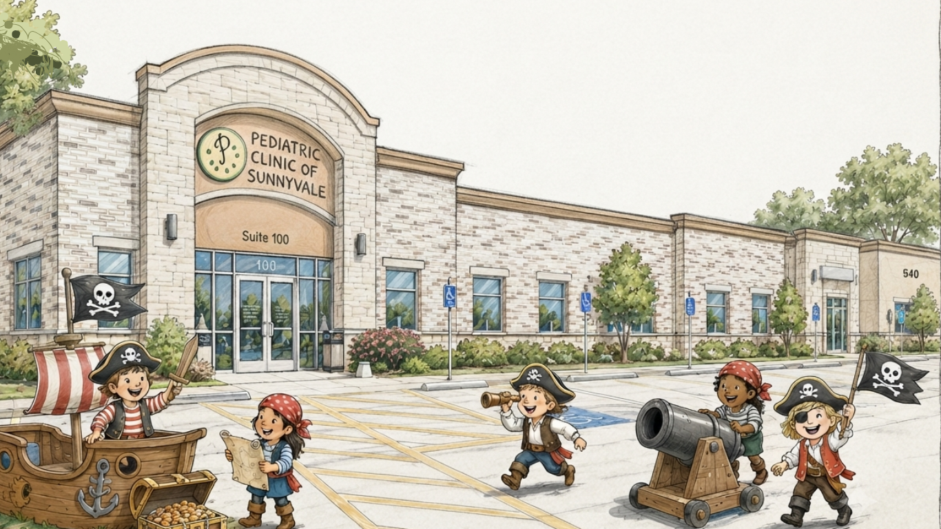 Sketch illustration of Pediatric Clinic of Sunnyvale.